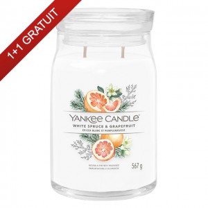 Yankee Candle Lumanare Parfumata Borcan Mare Signature White Spruce & Grapefruit